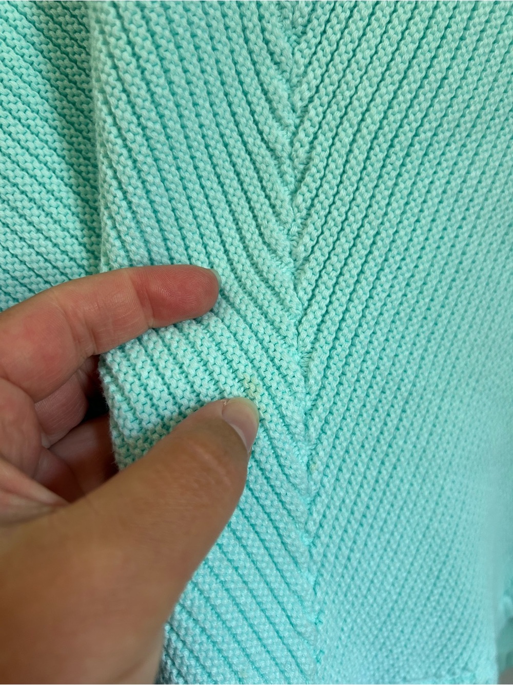 Free People La Brea V-Neck Sweater mint green - Picture 6 of 7